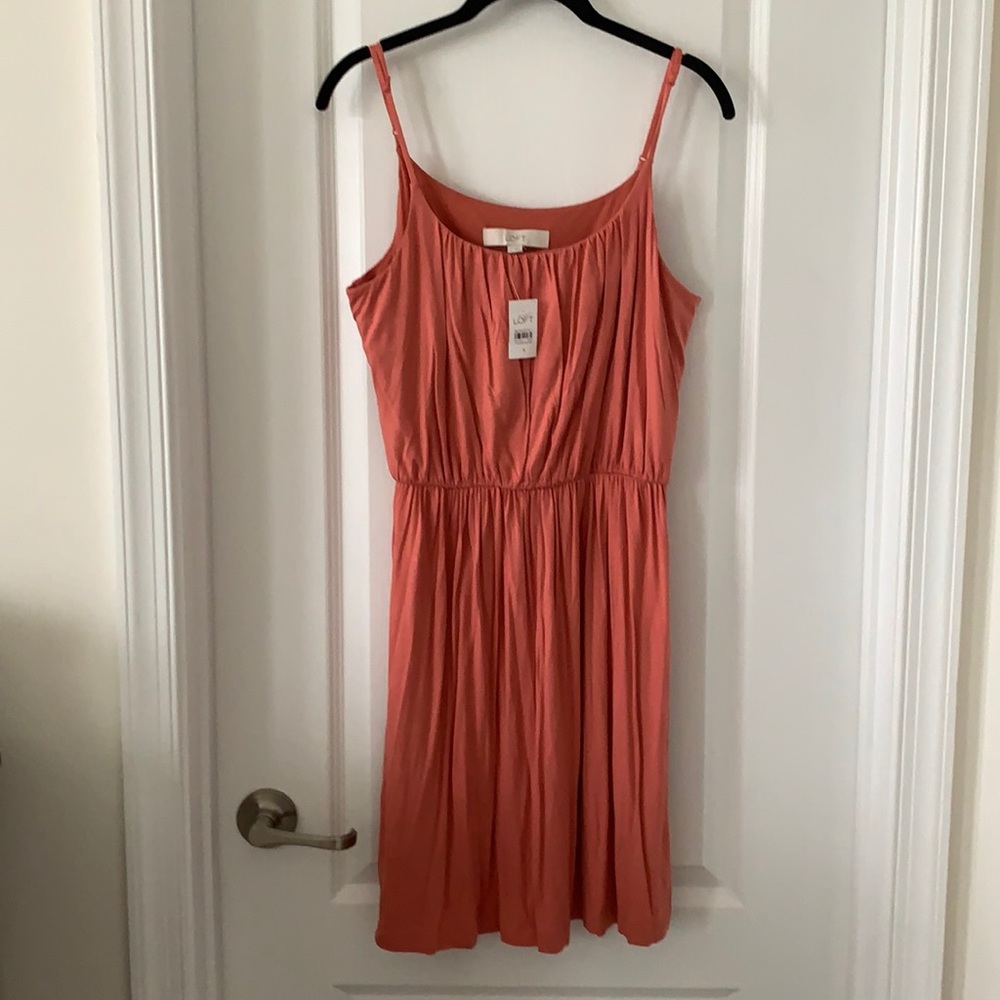 NWT LOFT Coral Sundress Size Small